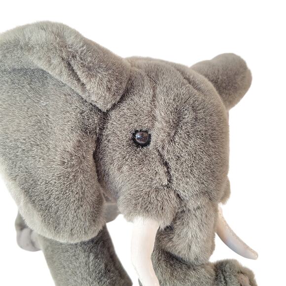 Jungle Joe’s Safari Friends Kate the Elephant Plush Gray 12” Stuffed Animal Toy - Picture 12 of 16